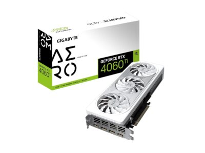 Gigabyte GeForce RTX 4060 Ti AERO OC 16G Graphics Card, 3X WINDFORCE Fans, 16GB 128-bit GDDR6, GV-N406TAERO OC-16GD Video Card