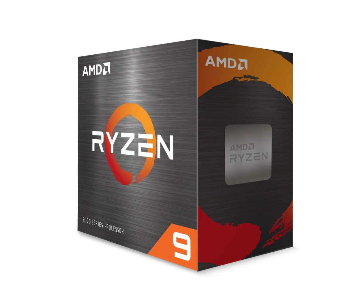 AMD 5000 Series Ryzen 9 5900X Desktop Processor 12 Cores 24 Threads 70 MB Cache 3.7 GHz up to 4.8 GHz Socket AM4 500 Series chipset