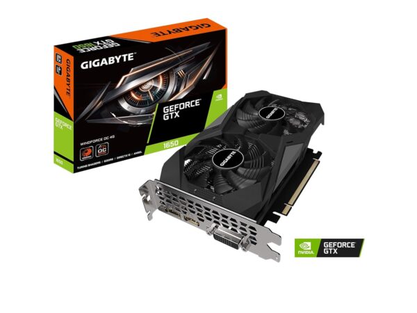 GIGABYTE Nvidia GeForce ® GTX 1650 D6 pci_e_x16 WINDFORCE OC 4GD Graphics Card with Integrated 4GB GDDR6 Memory