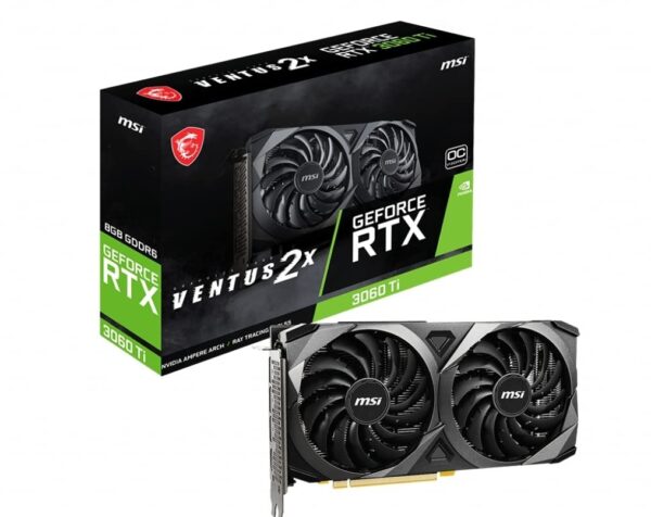 MSI GeForce RTX 3060 Ti Ventus 2X 8G OCV1 LHR 8 GB GDDR6 256-bIt Gaming Graphic Card, pci_e_x16